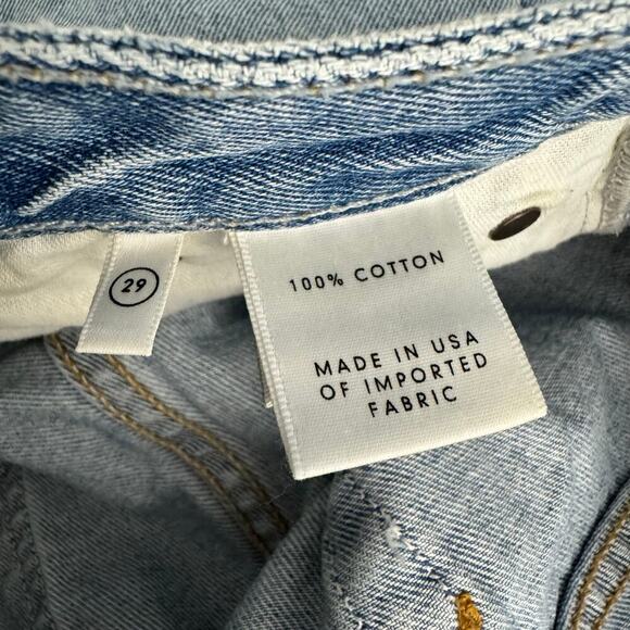 Grlfrnd Bobbi Distressed Jean Cropped in Higher Love Wash Size - Picture 12 of 12